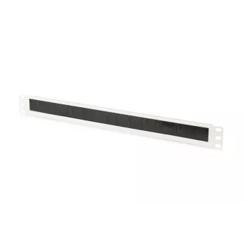 DIGITUS 1U kabelių šepetėlio valdymo skydelis 44x483x11 mm, šepetėlio dydis 27x423 mm, spalva pilka (RAL 7035)