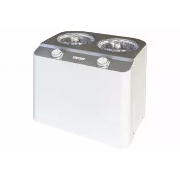 Unold Doppio kompresorinis ledų gaminimo aparatas 2,4 l 250 W Satino plieno, Balta