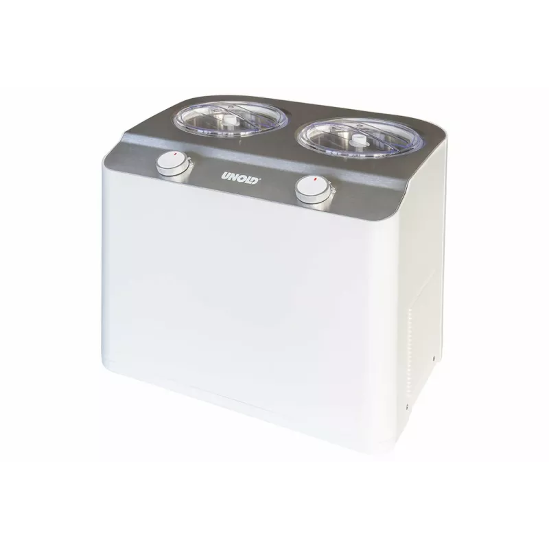 Unold Doppio kompresorinis ledų gaminimo aparatas 2,4 l 250 W Satino plieno, Balta