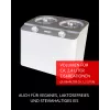 Unold Doppio kompresorinis ledų gaminimo aparatas 2,4 l 250 W Satino plieno, Balta