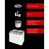 Unold Doppio kompresorinis ledų gaminimo aparatas 2,4 l 250 W Satino plieno, Balta