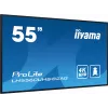 iiyama LH5560UHS-B2AG Skelbimų ekranas Skaitmeninis A-board 138,7 cm (54,6 colio) LED Wi-Fi 500 cd/m² 4K Ultra HD Juodas Integruotas procesorius Android 11 24/7