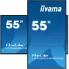 iiyama LH5560UHS-B2AG Skelbimų ekranas Skaitmeninis A-board 138,7 cm (54,6 colio) LED Wi-Fi 500 cd/m² 4K Ultra HD Juodas Integruotas procesorius Android 11 24/7