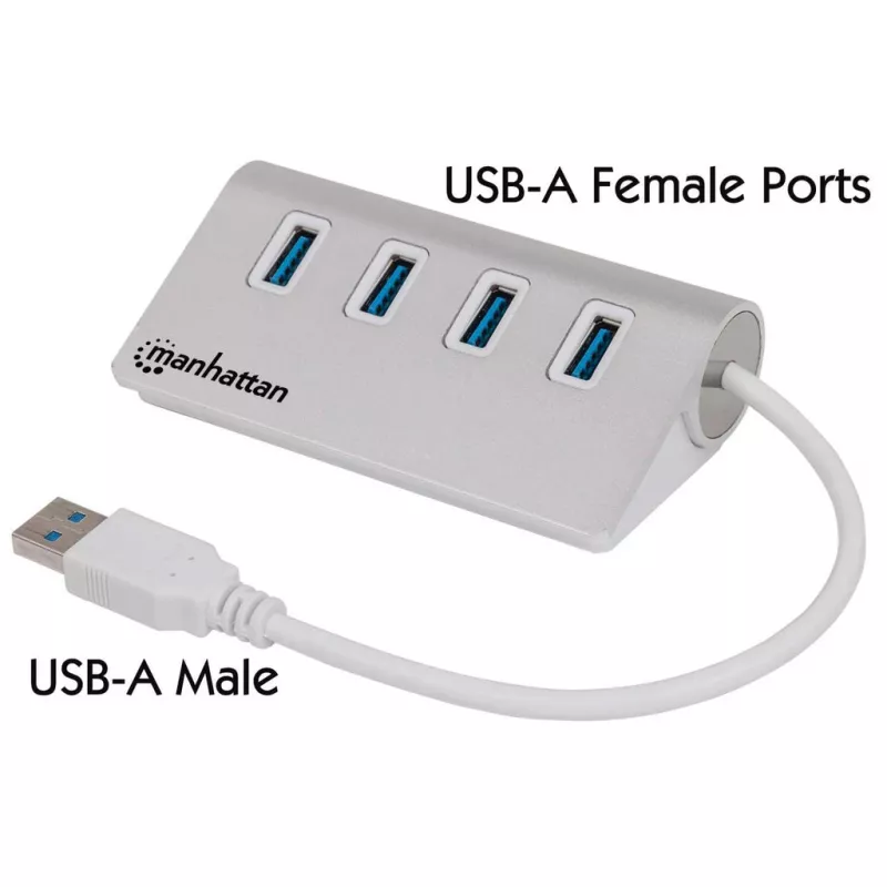 USB šakotuvas Manhattan USB-A 4 prievadų