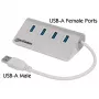 USB šakotuvas Manhattan USB-A 4 prievadų