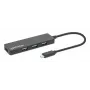 Manhattan USB-C dokas / šakotuvas, prievadai (4): USB-A (x4), 5 Gbps (USB 3.2 Gen 1, ankst. USB 3.0), maitinamas per USB (nereikalingas išorinis maitinimo šaltinis), atitinka HB30CM4AB