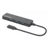 Manhattan USB-C dokas / šakotuvas, prievadai (4): USB-A (x4), 5 Gbps (USB 3.2 Gen 1, ankst. USB 3.0), maitinamas per USB (nereikalingas išorinis maitinimo šaltinis), atitinka HB30CM4AB