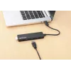 Manhattan USB-C dokas / šakotuvas, prievadai (4): USB-A (x4), 5 Gbps (USB 3.2 Gen 1, ankst. USB 3.0), maitinamas per USB (nereikalingas išorinis maitinimo šaltinis), atitinka HB30CM4AB