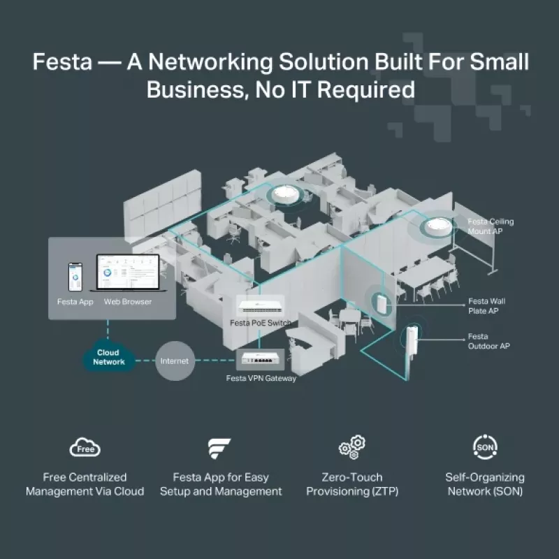 TP-Link Festa F65-Outdoor 3000 Mbit/s baltas maitinimas per eternetą (PoE)