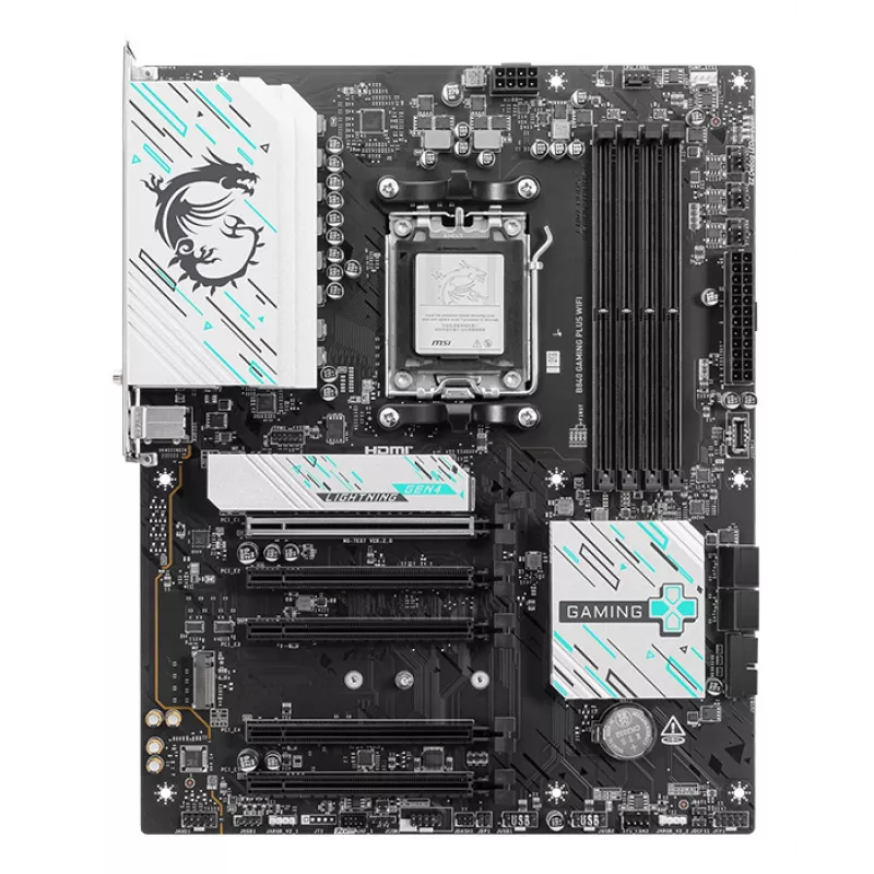 MSI B840 GAMING PLUS WIFI pagrindinė plokštė AMD B840 Socket AM5 ATX