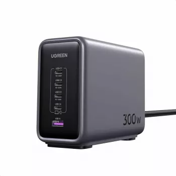 Ugreen 90903B mobiliojo įrenginio kroviklis Universalus Juoda, Pilka AC Greitas įkrovimas Vidinis