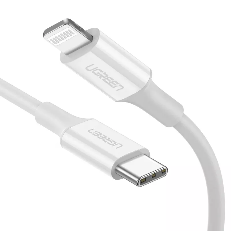 Ugreen 10493 žaibo laidas 1 m Baltas