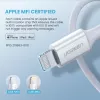 Ugreen 10493 žaibo laidas 1 m Baltas