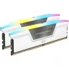 CORSAIR atmintinė 32GB DDR5 (2x16GB) DRAM 6000MT/s CL30 atminties rinkinys Vengeance RGB – balta