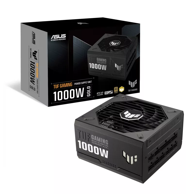 Maitinimo blokas ASUS TUF Gaming 1000W Gold ATX 3.1 1000 W 80 PLUS Gold pilnai modulinis juodas, 135 mm ventiliatorius