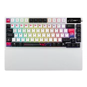 ASUS ROG Azoth X klaviatūra žaidimams USB + RF belaidis + Bluetooth QWERTZ Balta