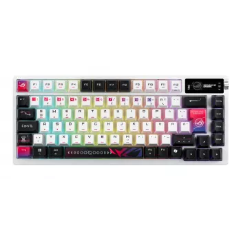 ASUS ROG Azoth X klaviatūra žaidimams USB + RF belaidis + Bluetooth QWERTZ Balta