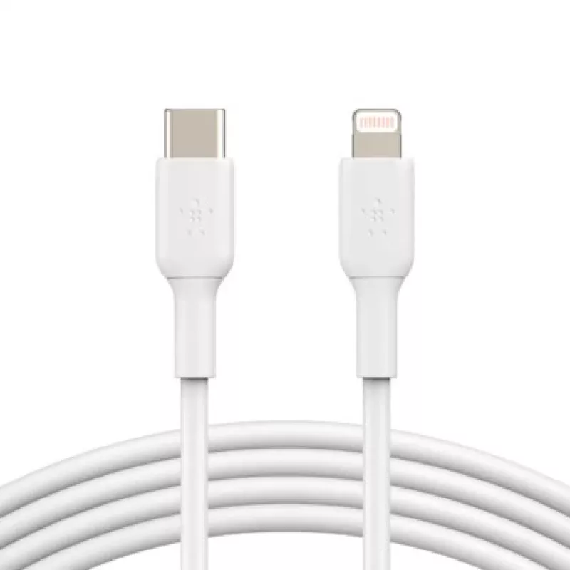 BELKIN Lightning į USB-C kabelis 1 m baltas