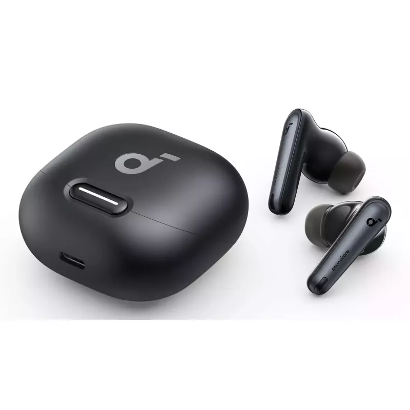 Belaidės į ausis įdedamos ausinės Anker Liberty 4 NC — juodos, Bluetooth, USB-C įkrovimas
