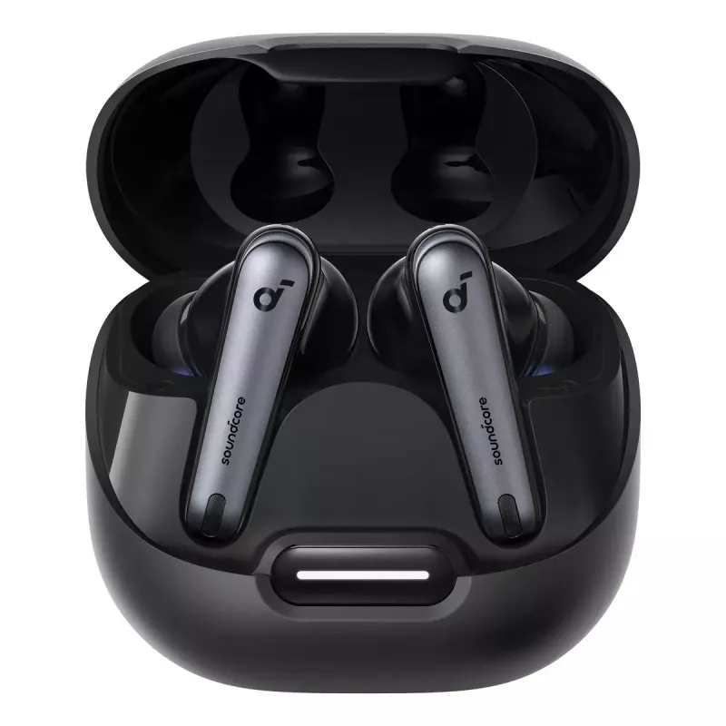 Belaidės į ausis įdedamos ausinės Anker Liberty 4 NC — juodos, Bluetooth, USB-C įkrovimas