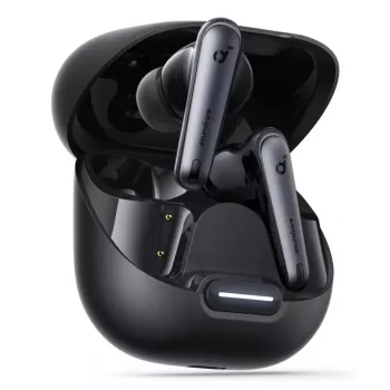 Belaidės į ausis įdedamos ausinės Anker Liberty 4 NC — juodos, Bluetooth, USB-C įkrovimas