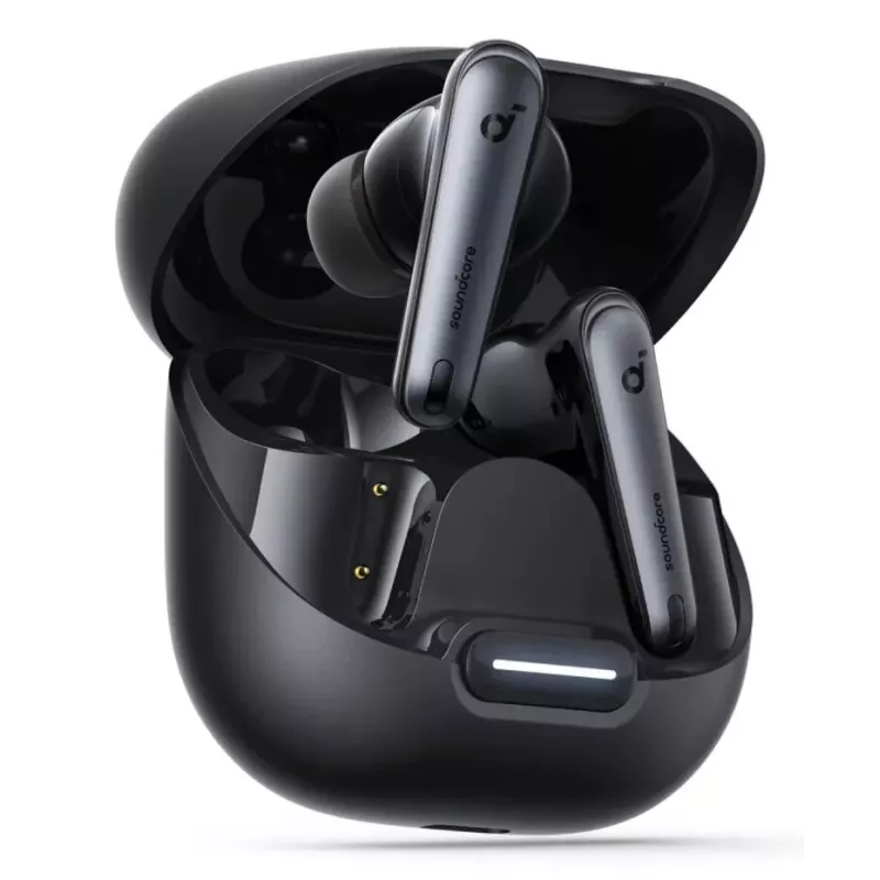Belaidės į ausis įdedamos ausinės Anker Liberty 4 NC — juodos, Bluetooth, USB-C įkrovimas