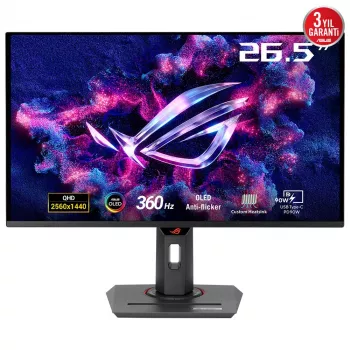 ASUS ROG Strix OLED XG27ACDNG kompiuterio monitorius 67,3 cm (26,5 colio) 2560 x 1440 pikselių Quad HD QD-OLED juodas