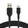 USB laidas Belkin CAB001BT1MBK 1m USB A USB C juodas
