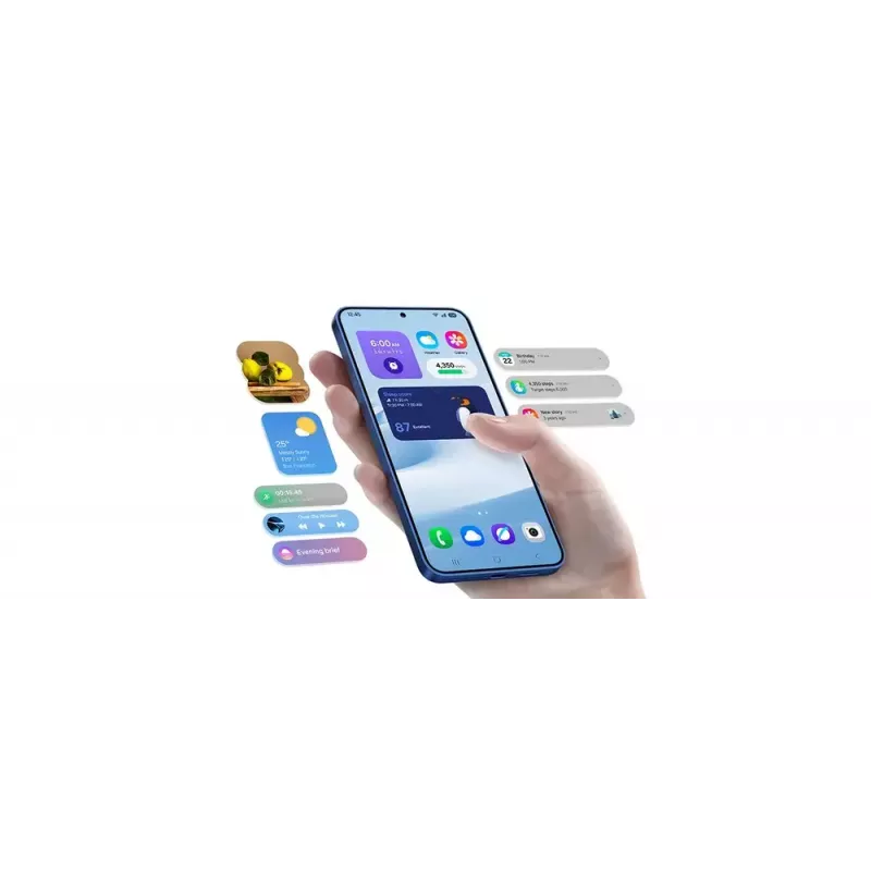 Išmanusis telefonas „Samsung Galaxy S25“ 6,2 colio AMOLED 120 Hz 12 GB RAM 128 GB 5G IP68 „Android 15“ juoda/mėlyna