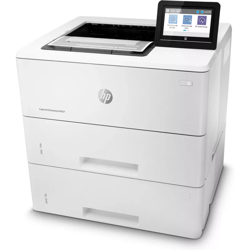 HP LaserJet Enterprise M507x, lazerinis, 1200 x 1200 DPI, A4, 43 ppm, dvipusis spausdinimas, paruoštas tinklui