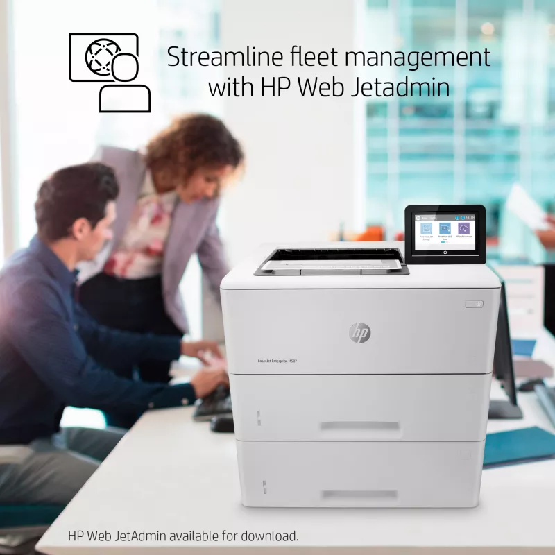 HP LaserJet Enterprise M507x, lazerinis, 1200 x 1200 DPI, A4, 43 ppm, dvipusis spausdinimas, paruoštas tinklui