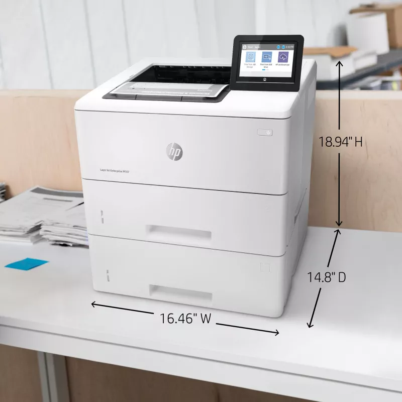 HP LaserJet Enterprise M507x, lazerinis, 1200 x 1200 DPI, A4, 43 ppm, dvipusis spausdinimas, paruoštas tinklui