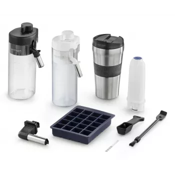 Kombinuotas kavos aparatas De’Longhi ECAM450.86.T — visiškai automatinis, 1,8 L vandens talpa, 300 g pupelių talpa, 19 barų, įmontuotas malūnėlis, TFT ekranas