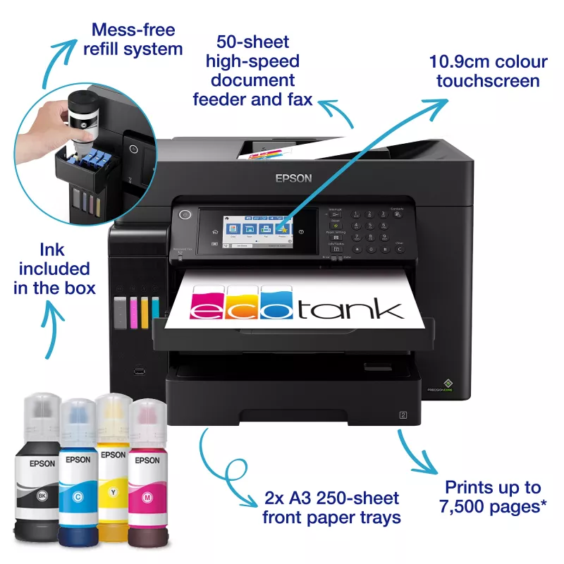 Epson EcoTank ET-16655 rašalinis A3 4800 x 1200 DPI 32 ppm Wi-Fi