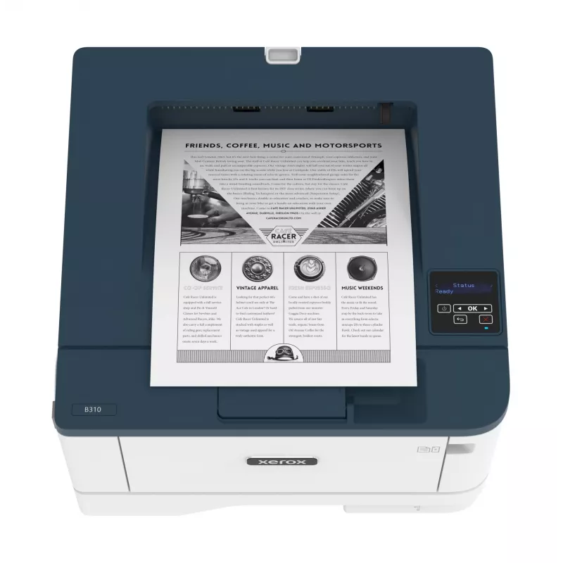 Xerox B310 A4 40ppm belaidis dvipusis spausdintuvas PS3 PCL5e/6 2 padėklai iš viso 350 lapų