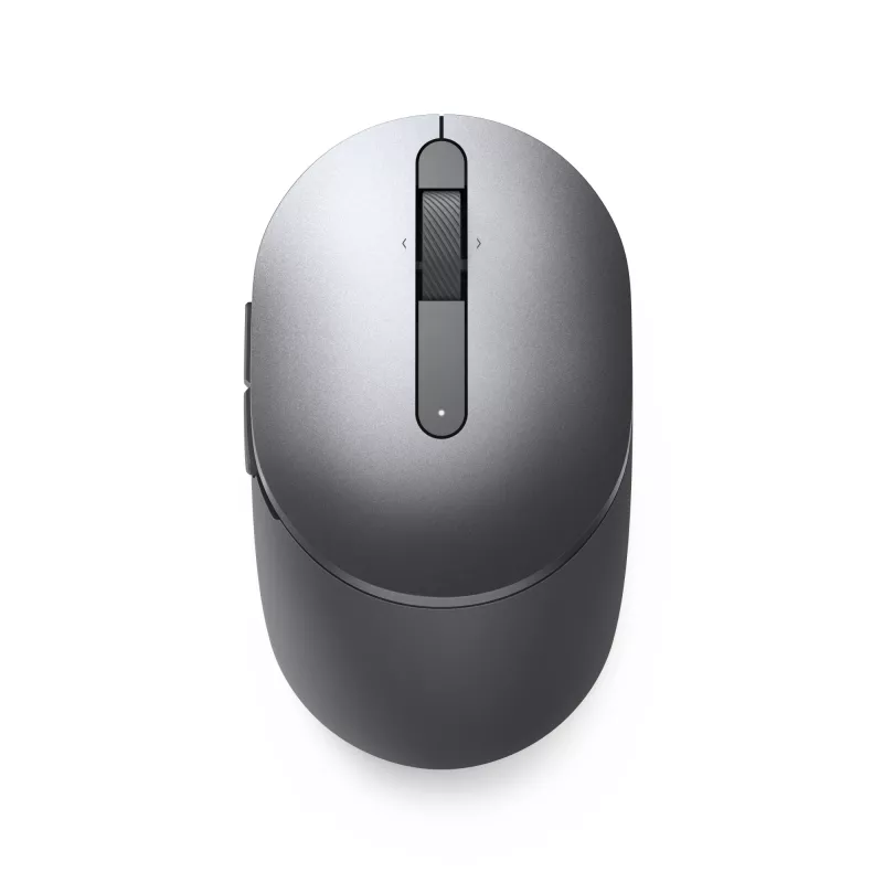 DELL Pro Plus Compact pelė - MS5120W - Titan Gray, abiem rankoms tinkama, optinė, RF belaidė + Bluetooth, 1600 DPI, pilka, titano