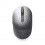 DELL Pro Plus Compact pelė - MS5120W - Titan Gray, abiem rankoms tinkama, optinė, RF belaidė + Bluetooth, 1600 DPI, pilka, titano