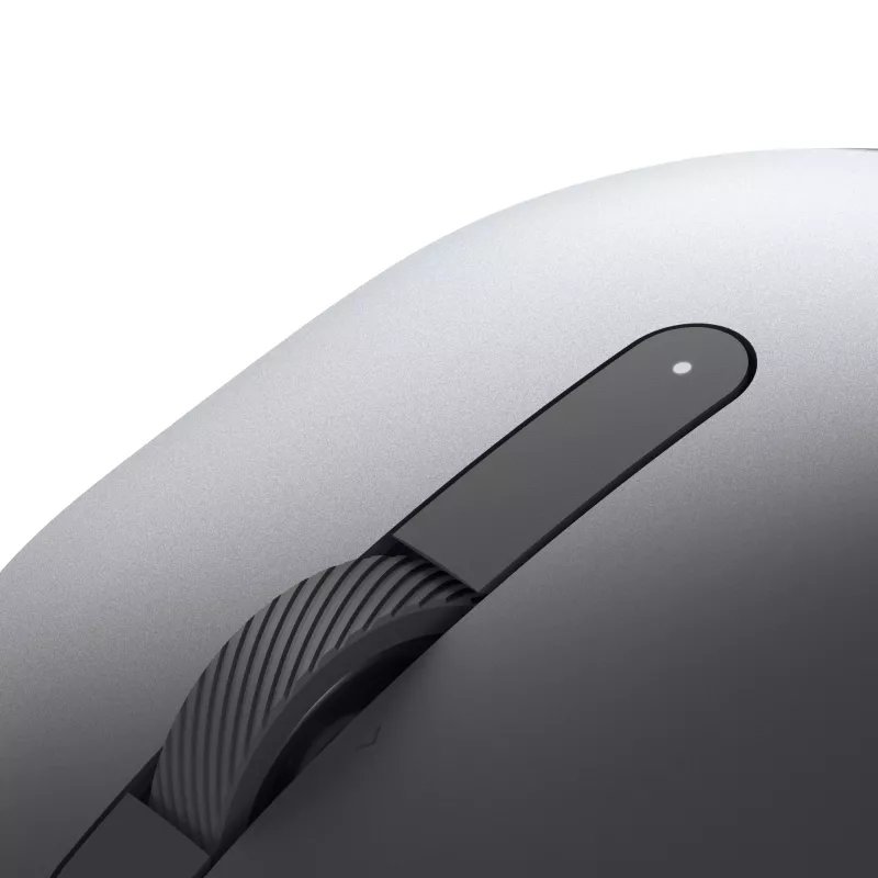DELL Pro Plus Compact pelė - MS5120W - Titan Gray, abiem rankoms tinkama, optinė, RF belaidė + Bluetooth, 1600 DPI, pilka, titano