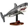 Konstruktorius LEGO Ideas 21350 Jaws rinkinys — 1497 dalys, 3 minifigūrėlės, valtis ir legendinis ryklys, rekomenduojamas amžius 18+