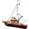 Konstruktorius LEGO Ideas 21350 Jaws rinkinys — 1497 dalys, 3 minifigūrėlės, valtis ir legendinis ryklys, rekomenduojamas amžius 18+