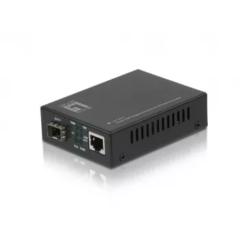 LevelOne RJ45 į SFP Gigabit medijos keitiklis, PoE PD