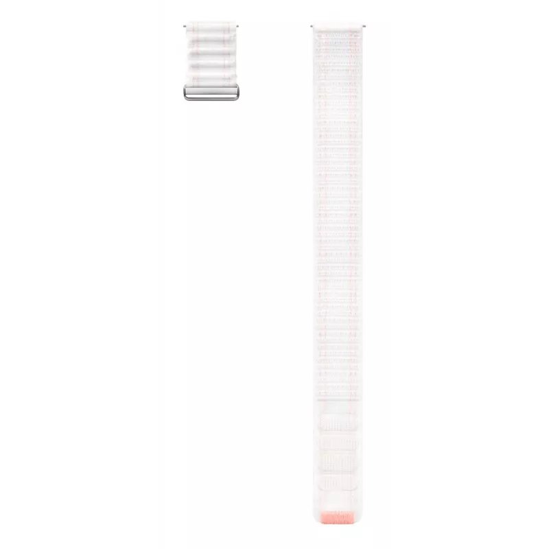 Samsung Fabric Band (S/M), skirtas Galaxy Watch 7, apyrankė, išmanusis laikrodis, rožinė, balta, Samsung, Galaxy Watch 7, Galaxy Watch4/5/6/7/FE/4 Classic/5 Classic/5 Pro, audinys