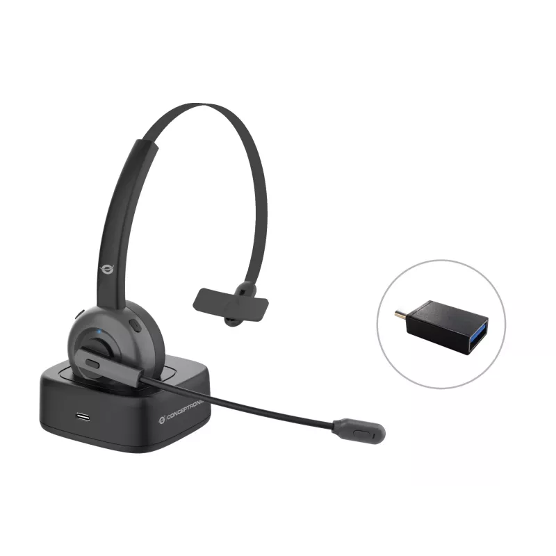 Belaidė Bluetooth ausinė Conceptronic POLONA su įkrovimo stotele