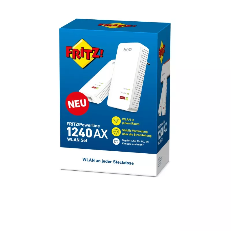 Powerline 1240 AX WLAN rinkinys 1200 Mbit/s Ethernet LAN Wi-Fi baltas 2 vnt.