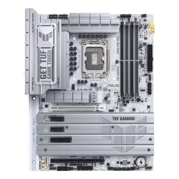 ASUS TUF GAMING Z890-PRO WIFI ATX pagrindinė plokštė su Intel Z890 mikroschemų rinkiniu, LGA1851 lizdu, DDR5 atminties palaikymu ir Wi-Fi 7.
