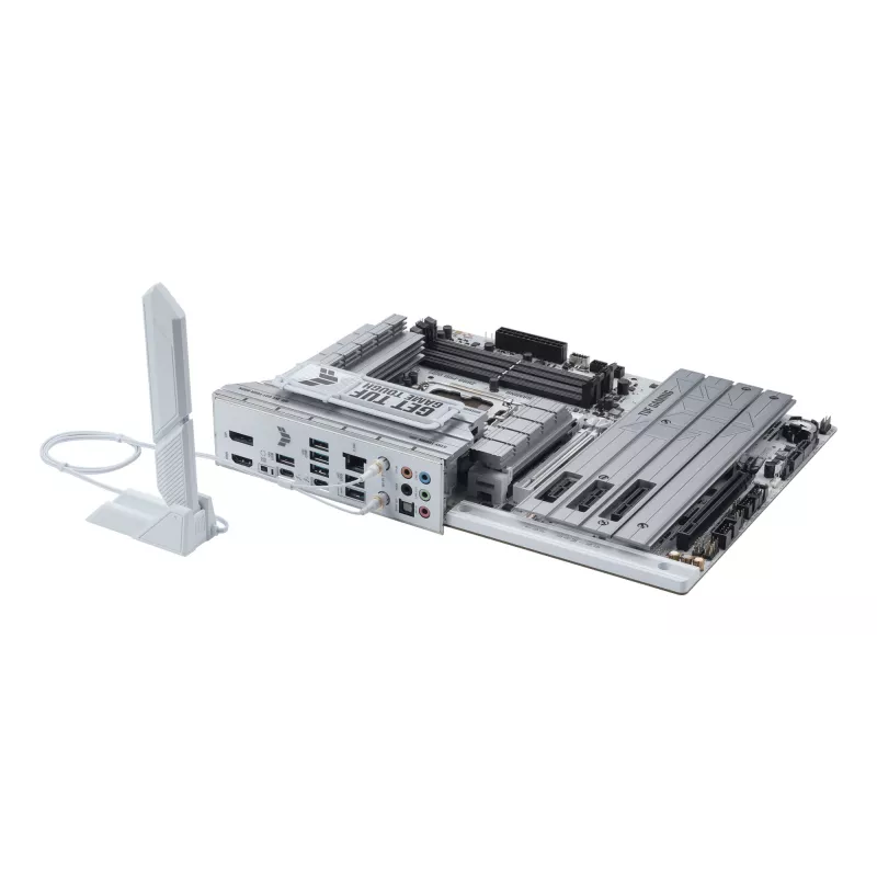 ASUS TUF GAMING Z890-PRO WIFI ATX pagrindinė plokštė su Intel Z890 mikroschemų rinkiniu, LGA1851 lizdu, DDR5 atminties palaikymu ir Wi-Fi 7.
