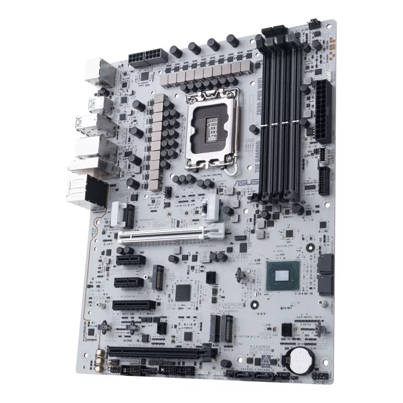 ASUS TUF GAMING Z890-PRO WIFI ATX pagrindinė plokštė su Intel Z890 mikroschemų rinkiniu, LGA1851 lizdu, DDR5 atminties palaikymu ir Wi-Fi 7.