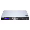 QNAP QGD-1600P valdomas Gigabit Ethernet (10/100/1000) maitinimas per Ethernet (PoE) 1U juoda, pilka