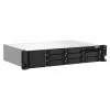 QNAP TS-873AeU-RP NAS stelažinis (2U) Ryzen Embedded V1500B 4 GB DDR4 0 TB QuTS hero juodos spalvos