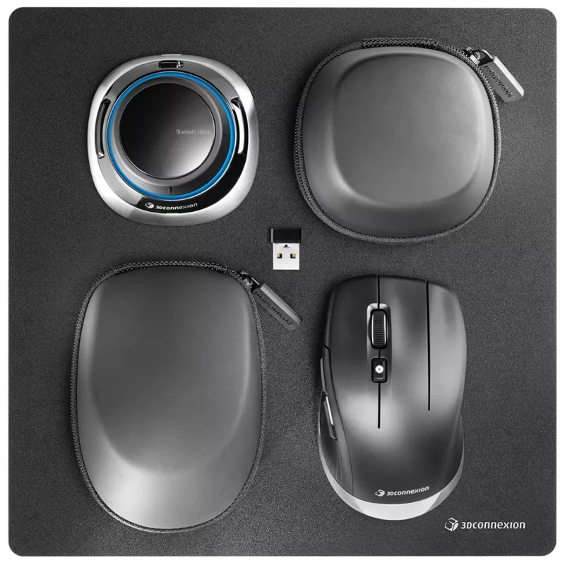 Pelė 3Dconnexion SpaceMouse Wireless Kit 2 RF Wireless + Bluetooth + USB Type-A